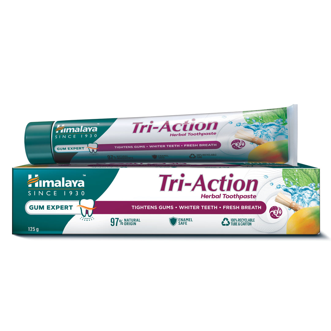Himalaya Tri-Action Herbal Toothpaste 125g