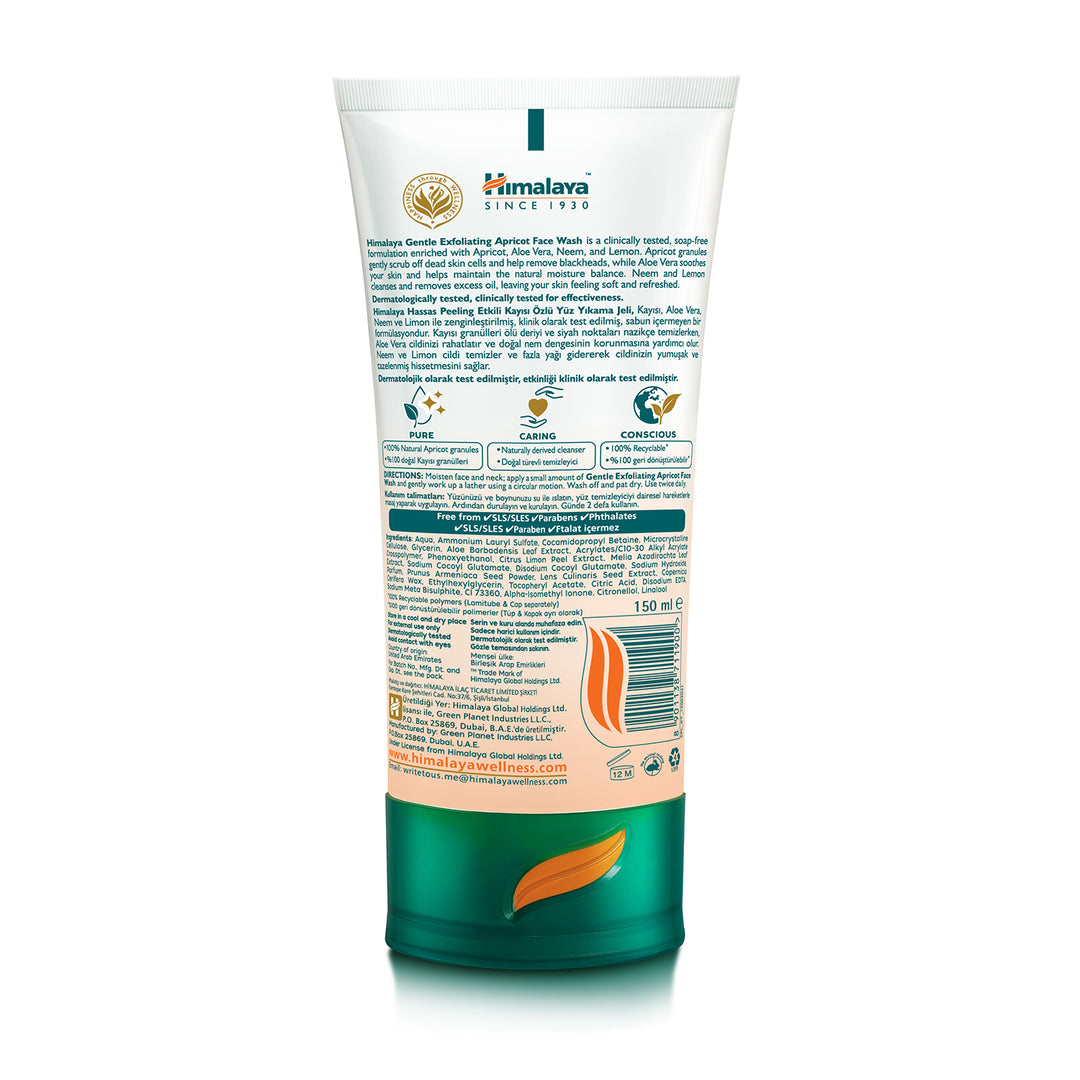 Gentle Exfoliating Apricot Face Wash 150ml
