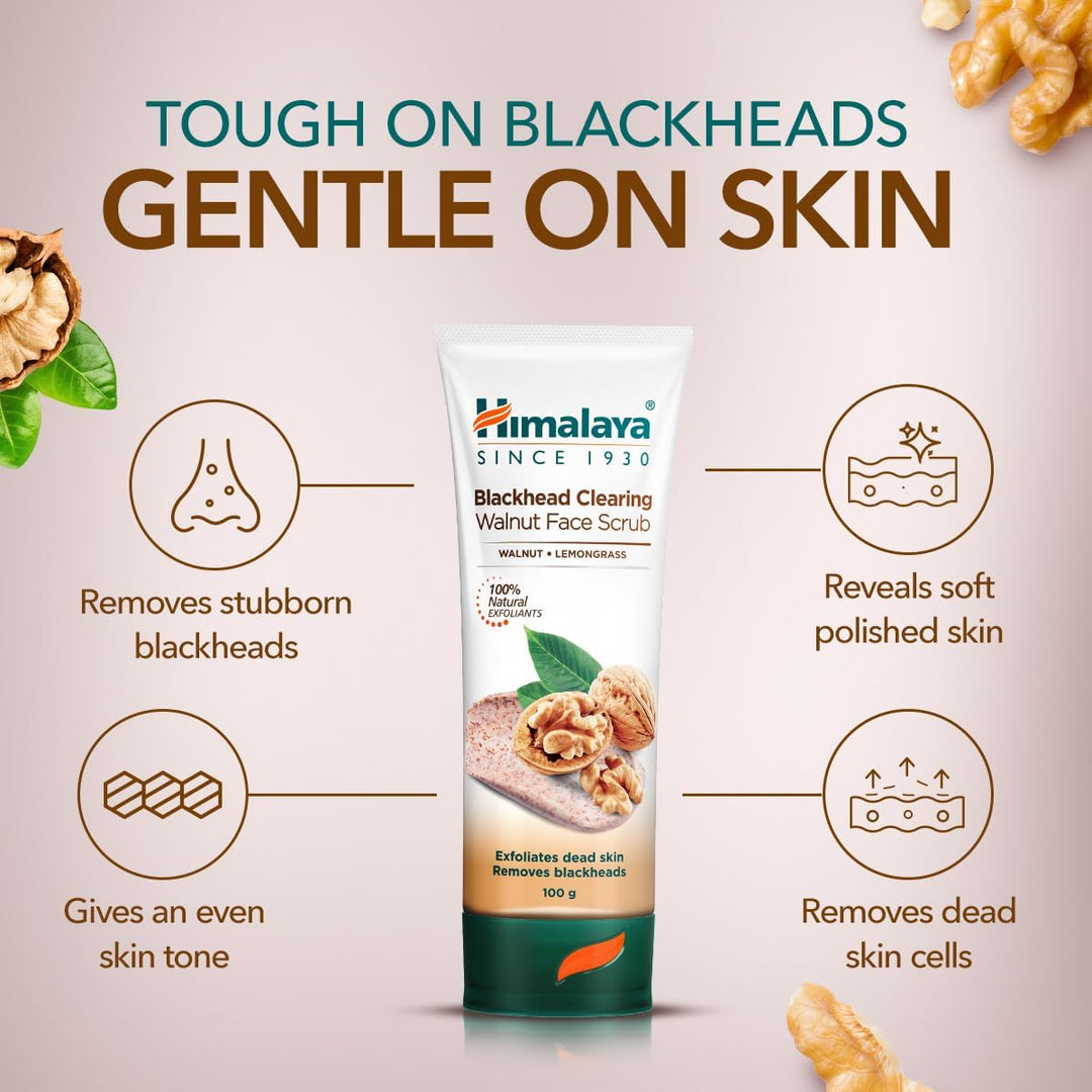 Himalaya Blackhead Clearing Walnut Scrub 75ml
