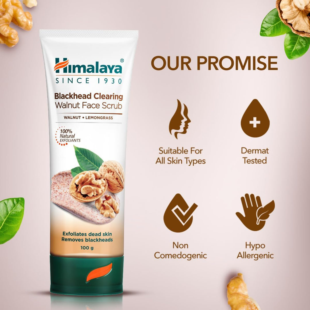 Himalaya Blackhead Clearing Walnut Scrub 75ml